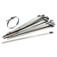 Stainless Steel Ball Lock Cable Ties, SS304 4.6x520mm, pack of 100